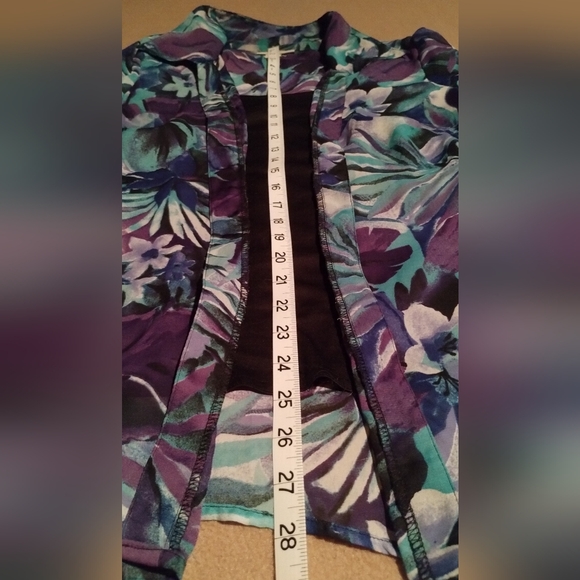 Dress Barn retro jacket-style top with shoulder pads! - Picture 7 of 10